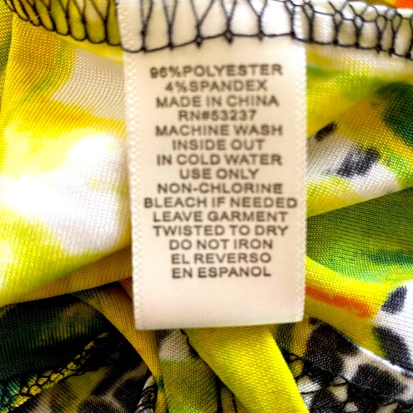 MLLE GABRIELLE🌴FLORAL PRINT🌴 STRETCHY BODYCON SUMMER DRESS SIZE SMALL 🌟NWT🌟 - Picture 12 of 14